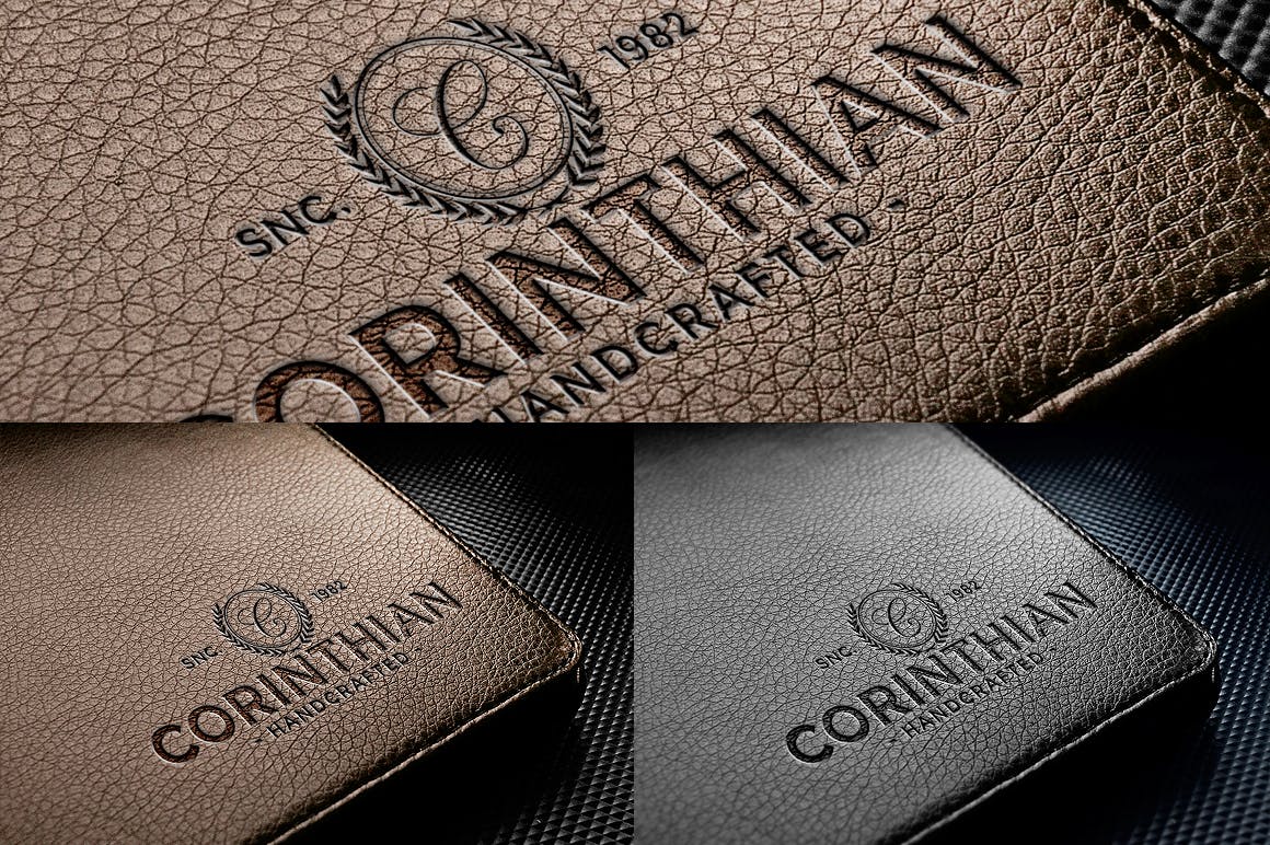 时尚高端的高品质logo标志标签挂签吊牌VI样机展示模型mockups插图(2)