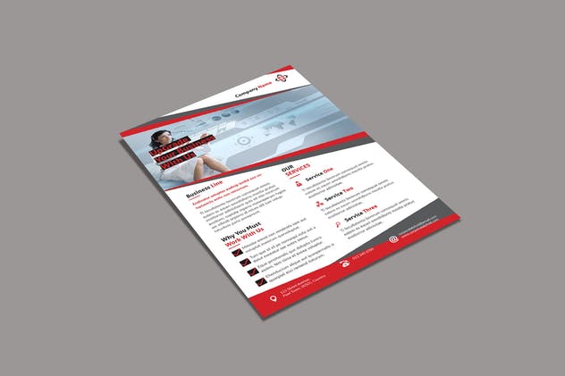 经典通用型商业公司海报传单设计 Corporate Flyer插图(4)