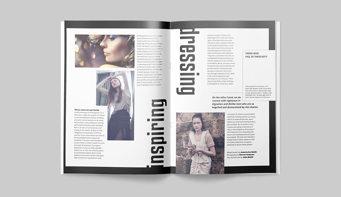 时尚/摄影/服装主题素材库精选杂志设计INDD模板 Magazine Template插图(10)