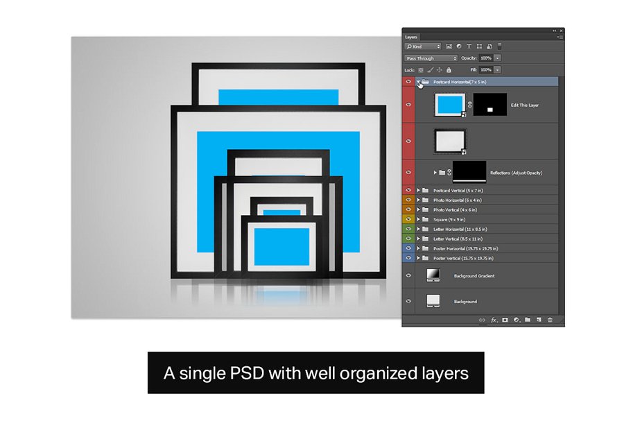 9款高分辨率相片相框样机 9 Picture Frame Mockups插图(3)