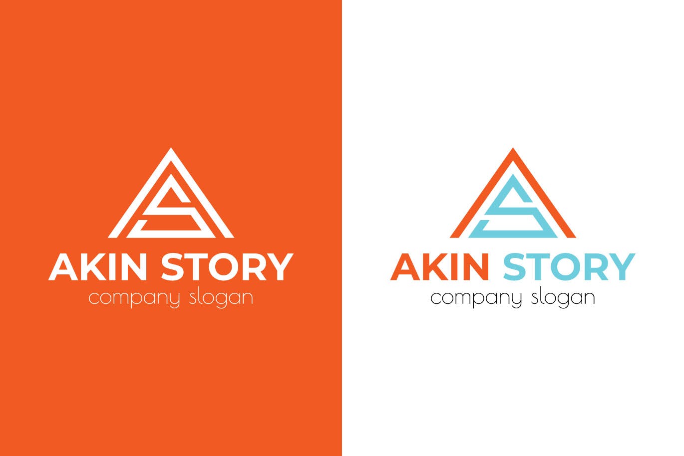 基于A字母图形的企业Logo设计素材库精选模板 Letter Based Business Logo Template插图(1)