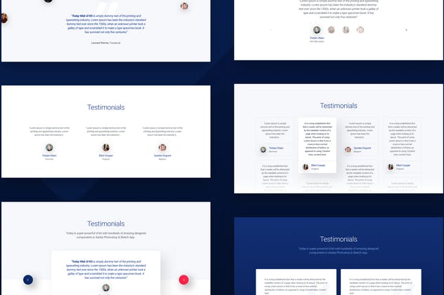 创意互联网产品网站设计UI套件UI模板[Sketch,XD&PSD] Today Web UI Kit插图(6)