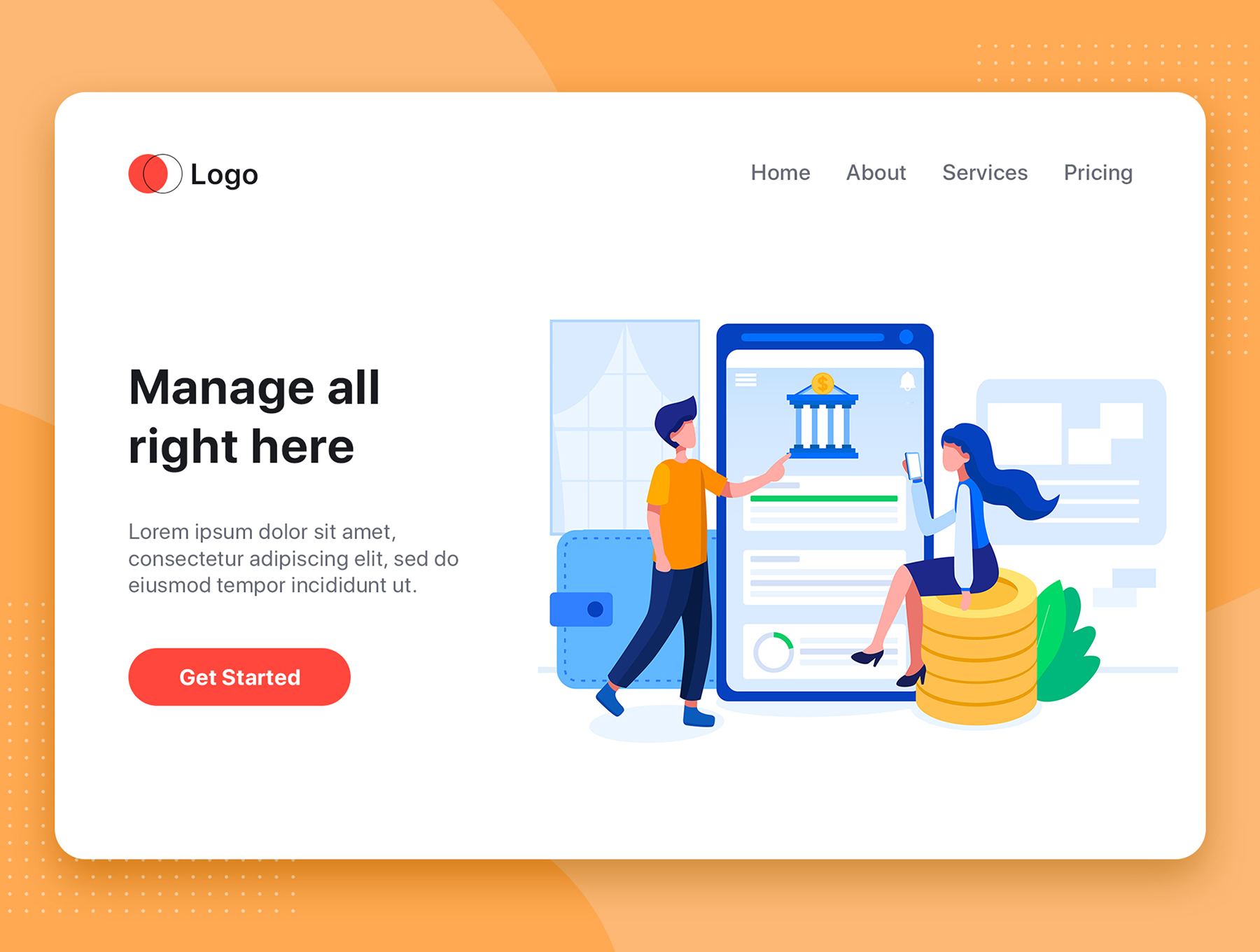 素材库下午茶：10个不同场景的Web矢量插画集插图(3)