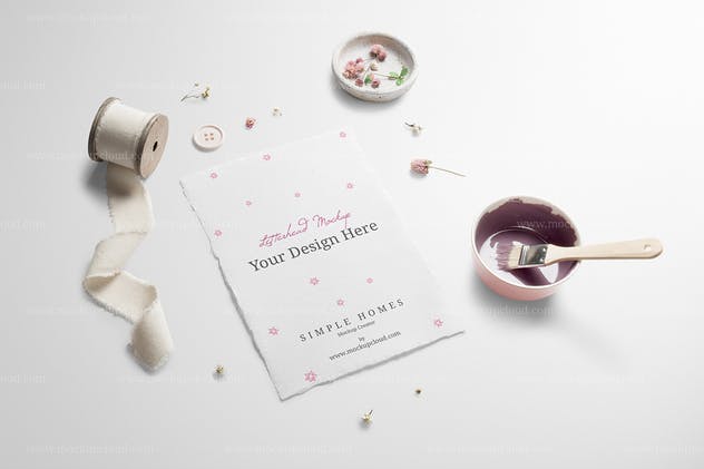 经典样机模板v9-手作工艺品品牌样机 Simple Homes Mockup Vol. 9插图(1)