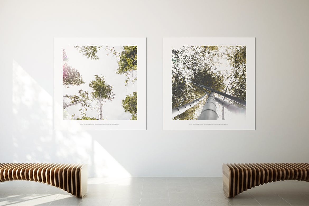 居家大厅大幅画框相框样机素材库精选模板 Poster Mockup插图(7)