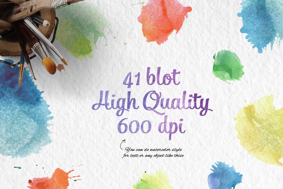 20款手绘水彩花卉丝带剪贴画 20 watercolor ribbons插图(2)