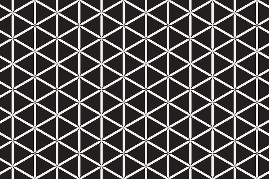 三角形图形无缝图案纹理 Triangles. Seamless Patterns Set 10插图(2)