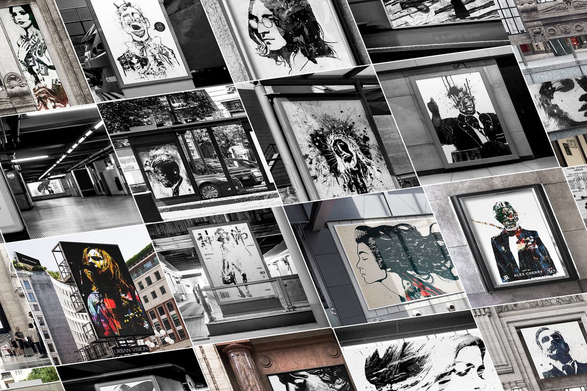 户外广告海报传单设计预览样机套装 Flyer Poster Mockup Bundle – Advertising Outdoor插图