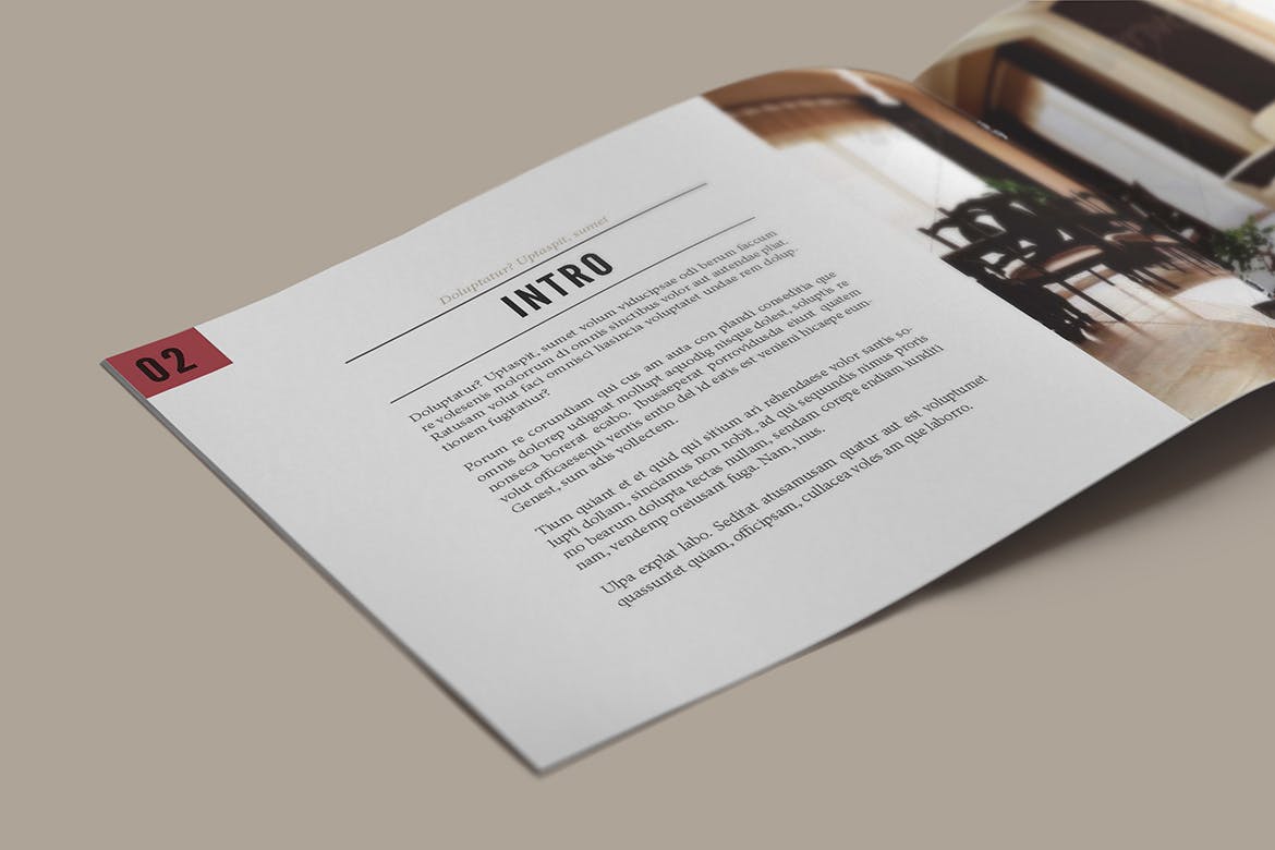 时尚家具产品设计目录画册设计模板 Furniture Brochure插图(1)