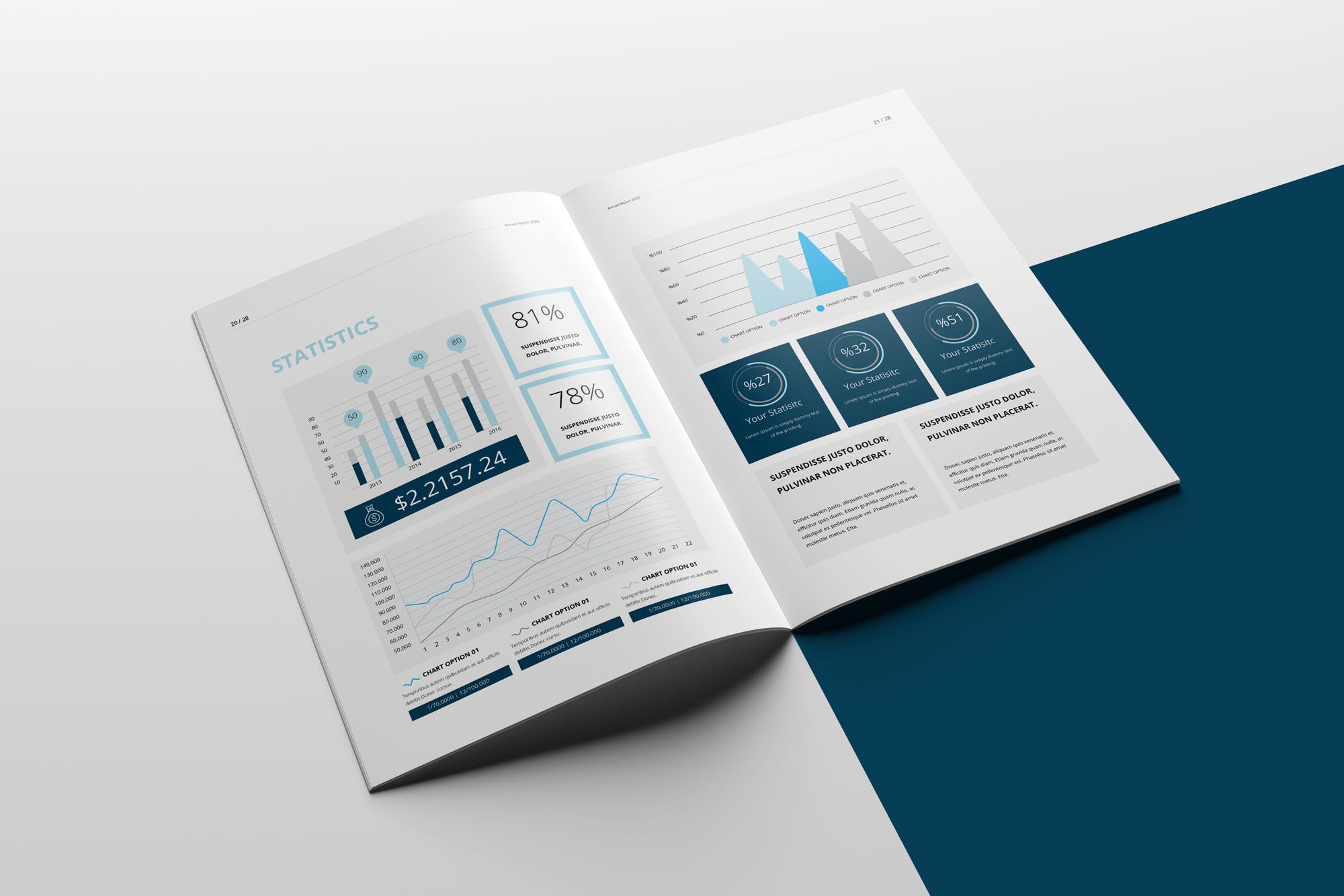 2020年企业年终总结报告设计INDD模板 Annual Report 2020 | 28 Pages插图(9)
