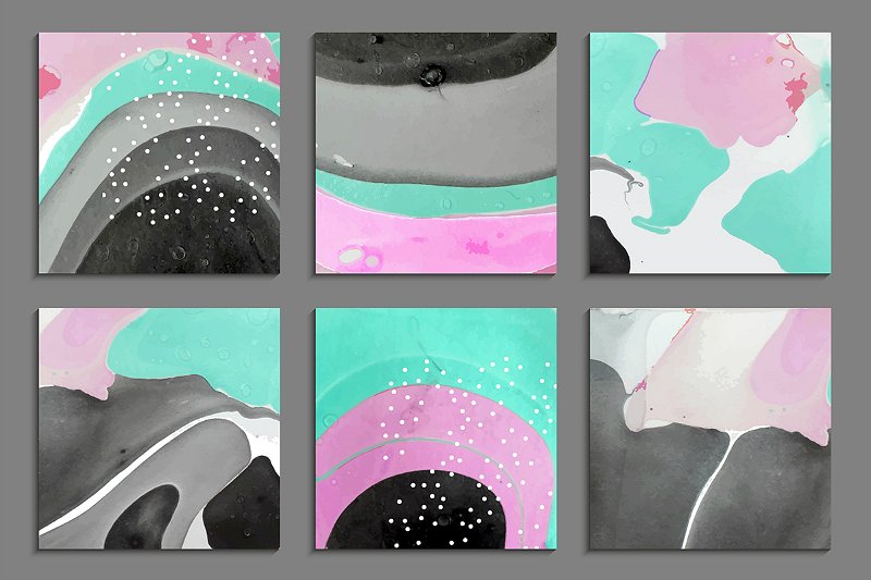 时尚抽象大理石材质颜料纹理 Artistic textures. Part 3插图(4)