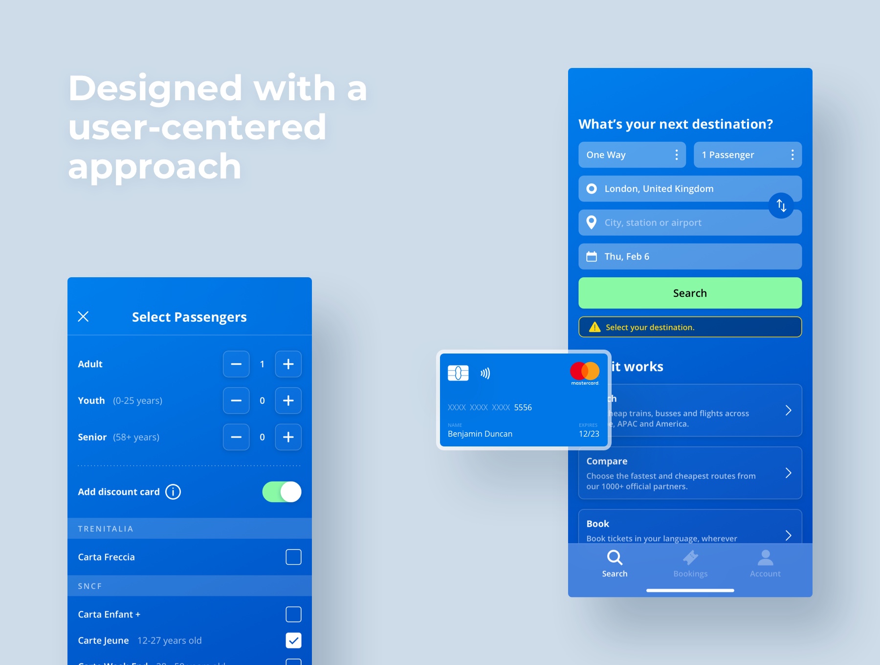 素材库下午茶:旅行出行交通工具预订APP应用UI设计素材库精选套件插图(1)