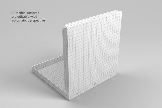 披萨外带包装纸盒样机 Pizza Box Mockup插图(3)