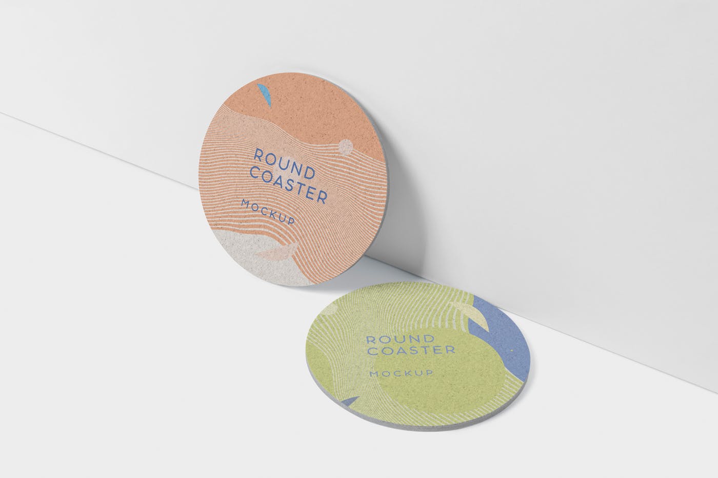 圆形杯垫图案设计效果图素材库精选 Round Coaster Mock-Up – Medium Size插图(3)