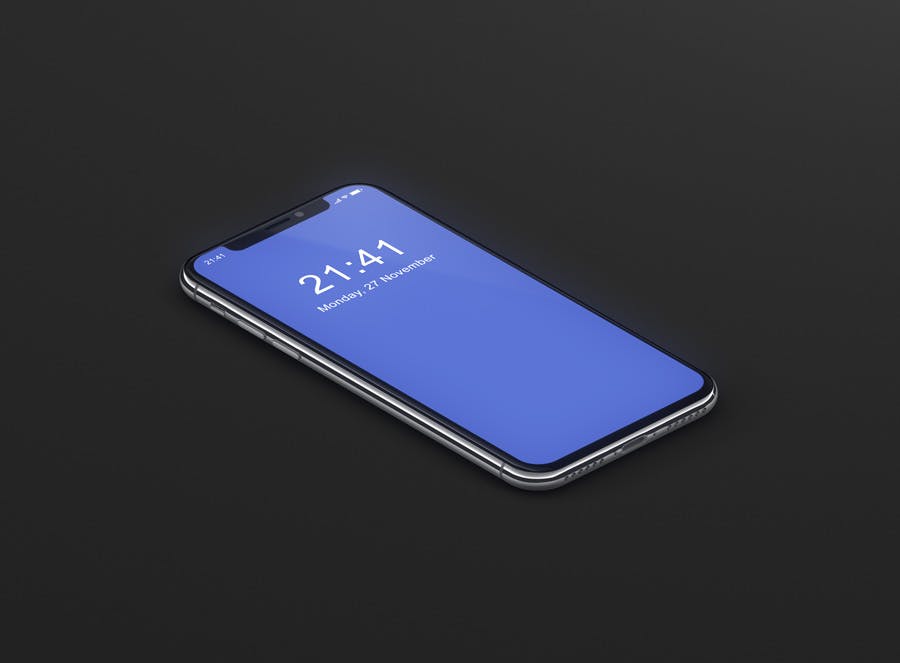 逼真材质iPhone X高端手机屏幕预览素材库精选样机PSD模板 iPhone X Mockup插图(2)