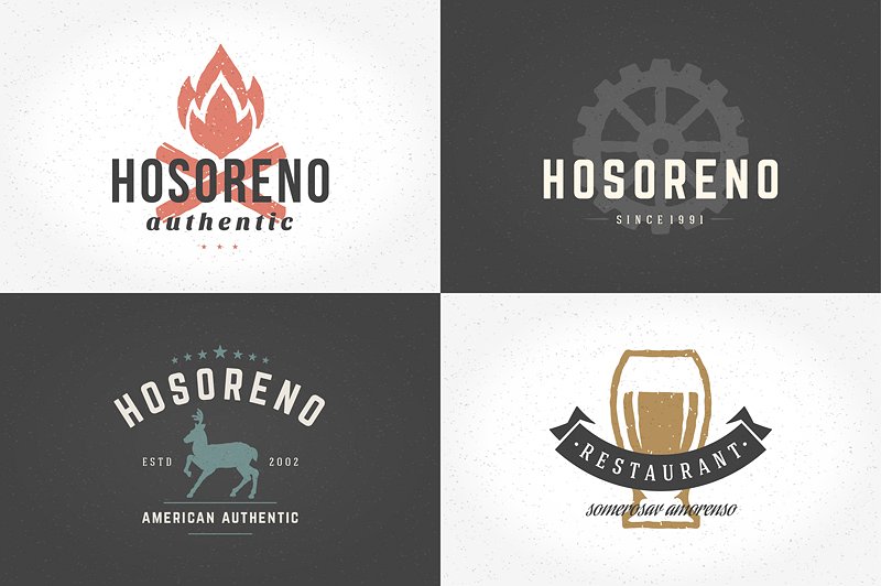 20款手绘Logo标志设计模板 20 hand drawn logos插图(3)