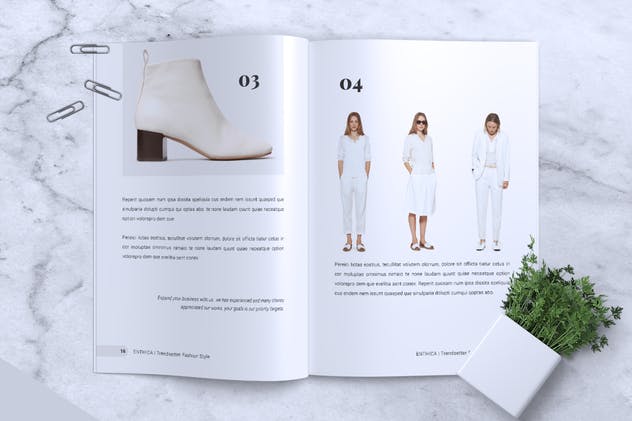 极简主义时尚潮流杂志INDD模板 ENTHICA Fashion Magazine插图(10)