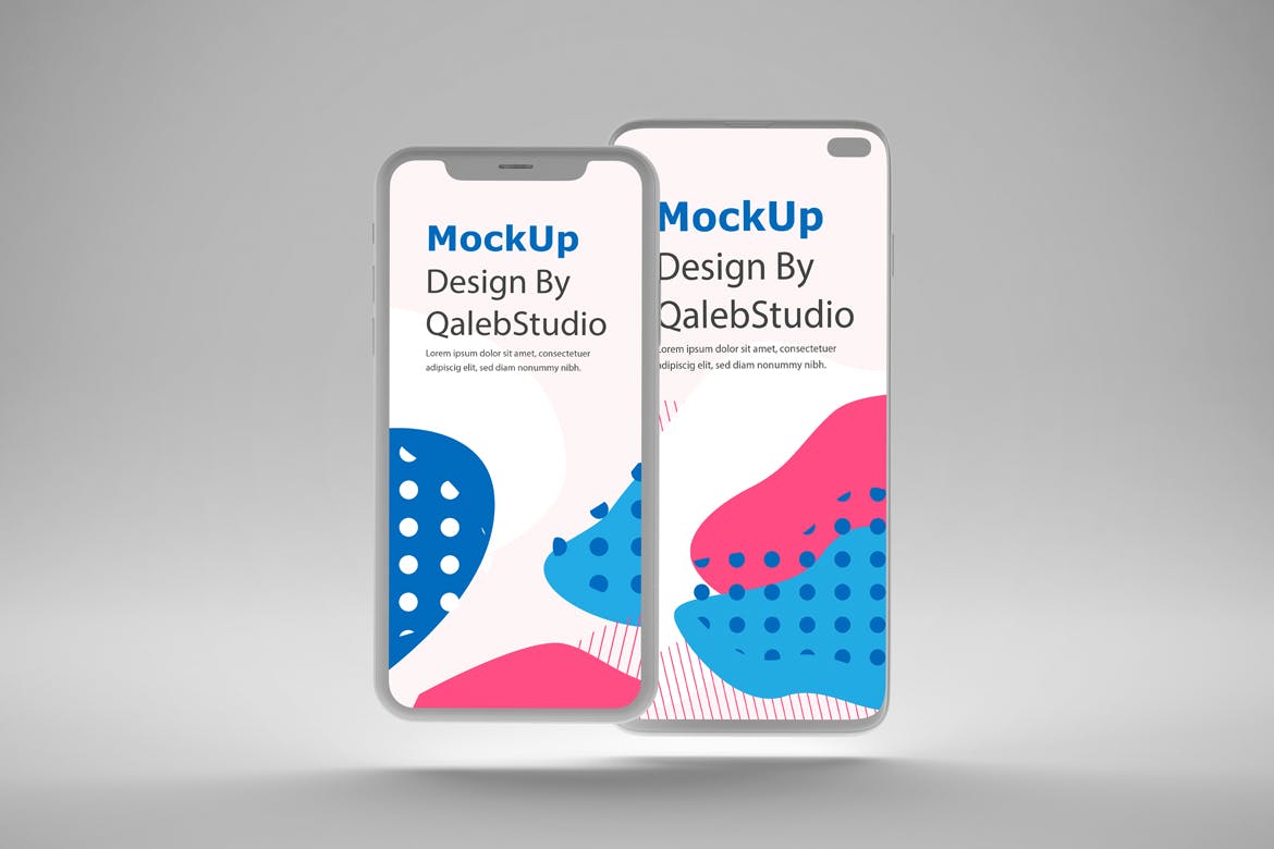 iOS&Android概念手机样机模板 Clean IOS & Android MockUp插图(4)