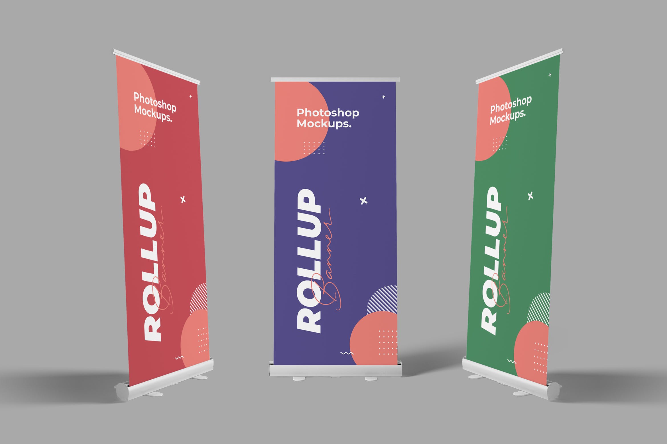 易拉宝X展架海报Banner设计效果图样机素材库精选 Roll Up Banner Mockups插图