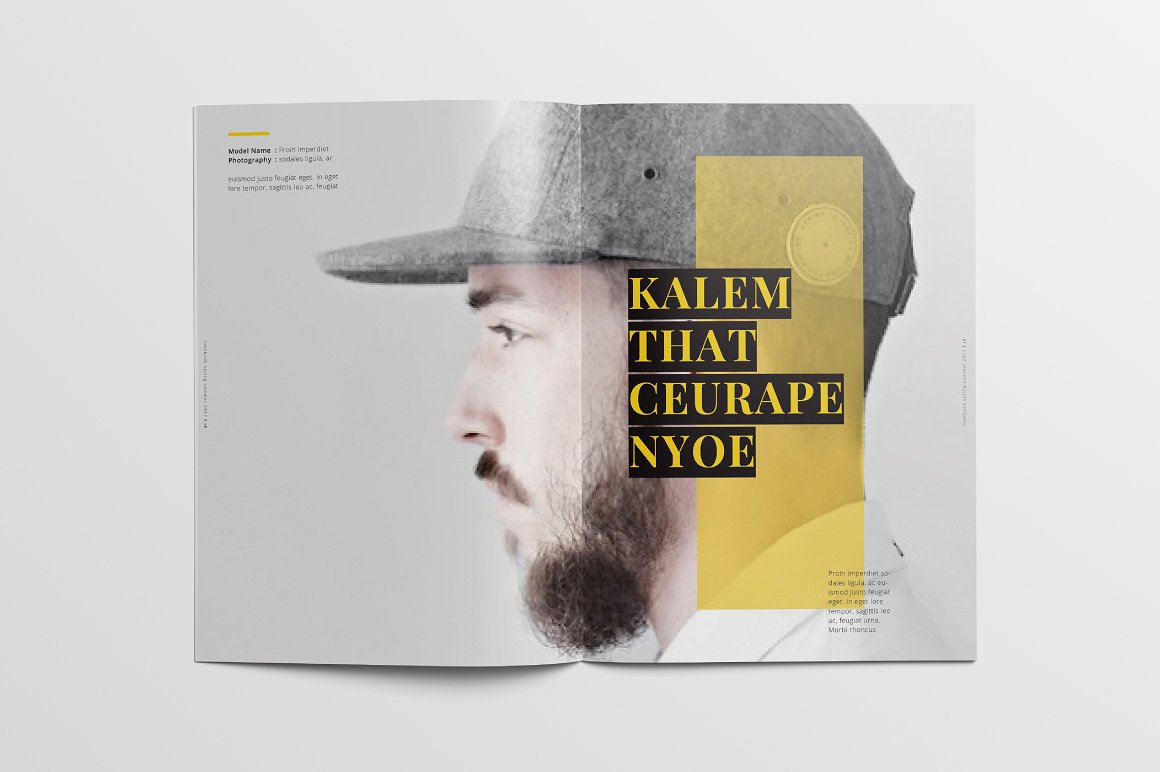 时尚极简的代言人简介杂志模板下载[indd]插图(9)