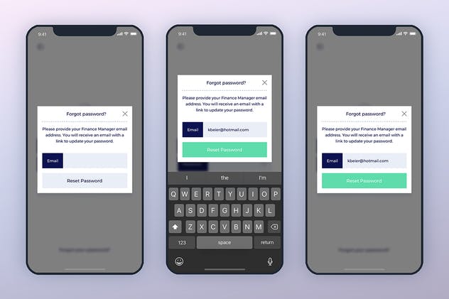 APP应用登陆注册页面UI设计套件 SignIn SignUp Mobile Ui – FP插图(2)