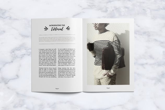 创意时尚生活方式杂志设计INDD模板 Creative Magazine插图(2)