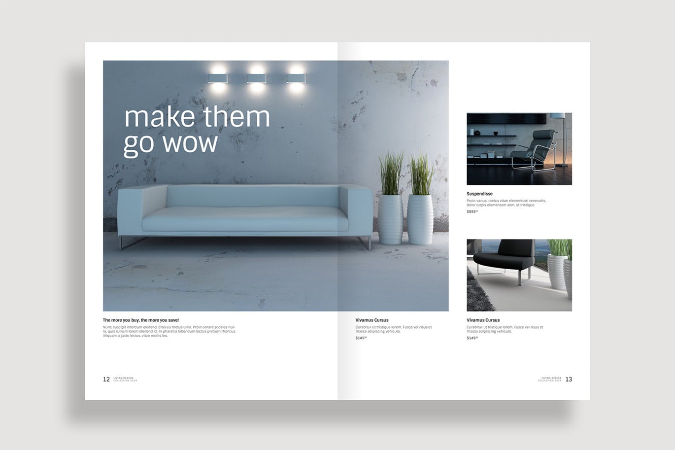 生活家居品牌产品目录/画册设计模板 Living Design – Product Catalog Template插图(6)