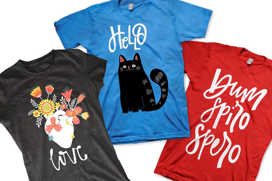 家居装饰字体标签插画 Home Decor Lettering Lab插图(7)