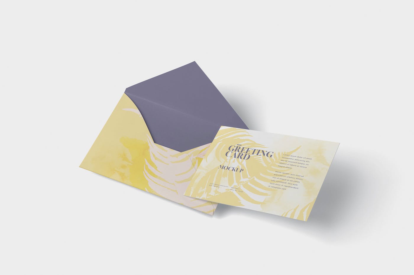 高端企业信封&贺卡设计图素材库精选 Greeting Card Mockup with Envelope – A6 Size插图(4)