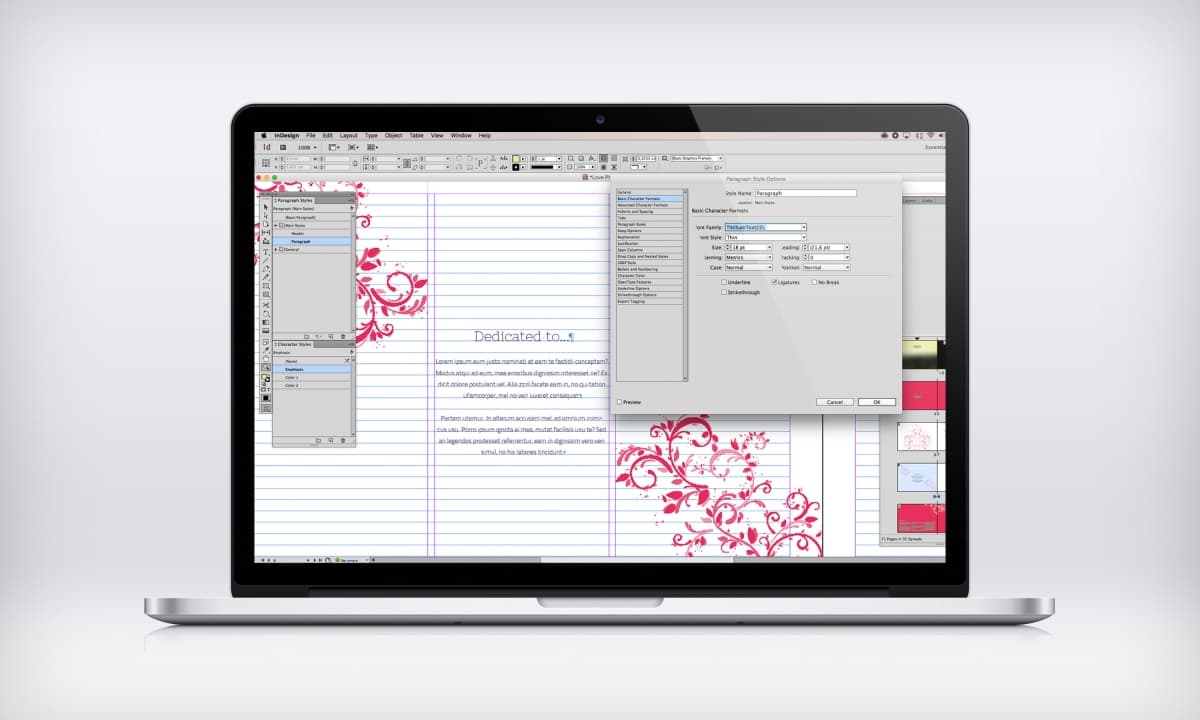 情人婚纱照画册模板 Love, Free InDesign Photo Album Template插图(3)