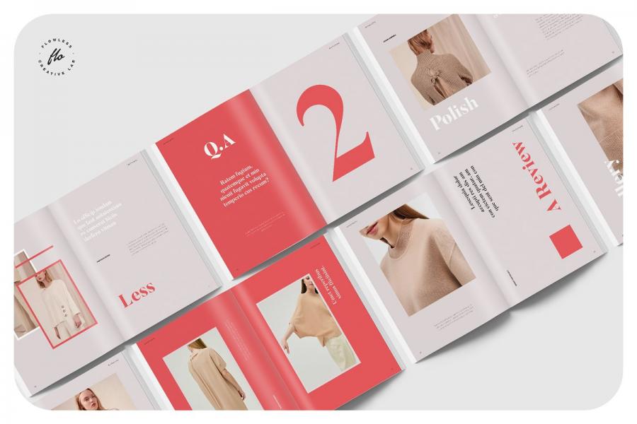 杏仁色时装设计图册模板插图(5)