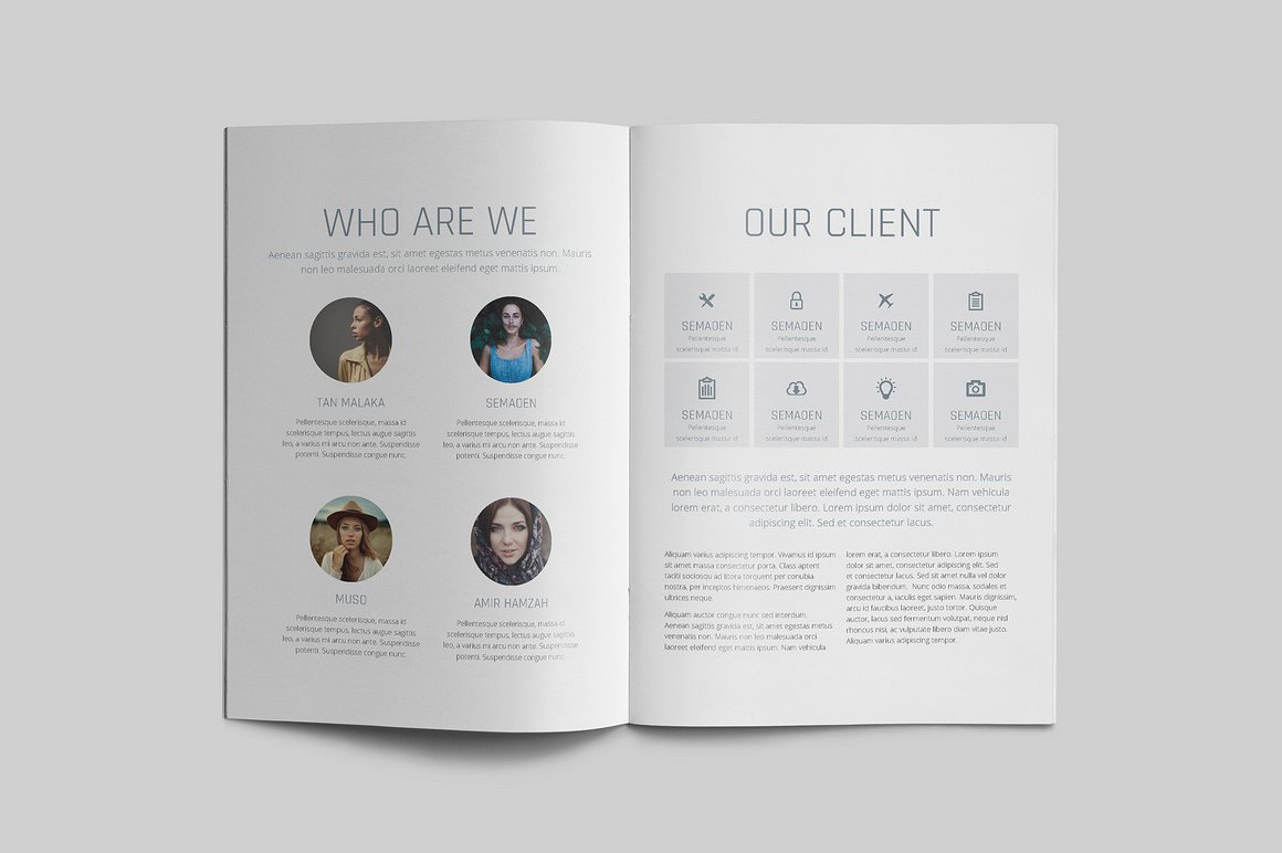 100页漂亮极简的商业化杂志模板下载[indd]插图(17)