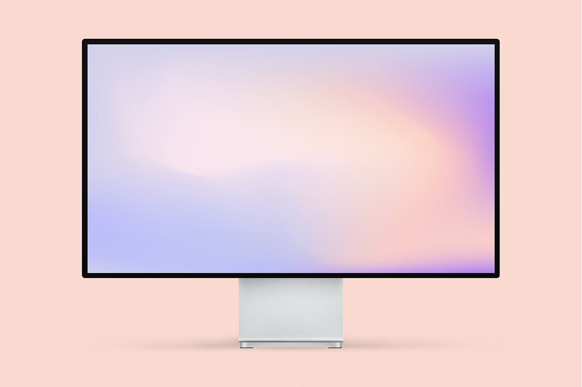 Apple Pro高清显示器样机模板 Apple Pro Display 4K Mockup插图(1)