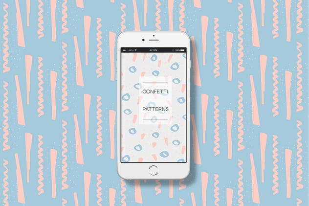 浪漫甜蜜糖果风格图案背景素材 Confetti Style Patterns插图(2)