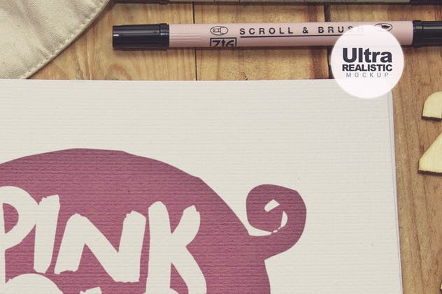 横版绘画本手绘插画作品展示样机素材库精选 Sketchbook Horitzontal插图(2)