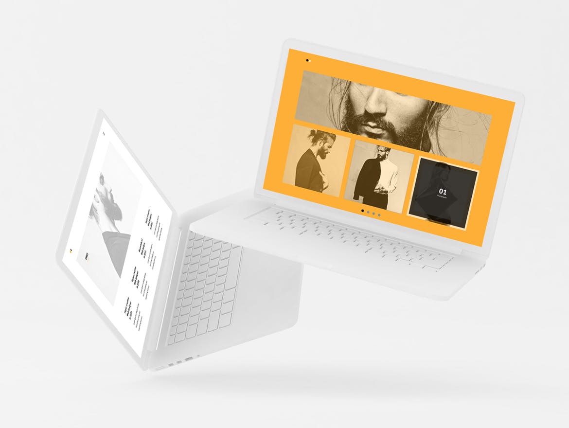 现代的极简主义网页模板for sketch插图(4)