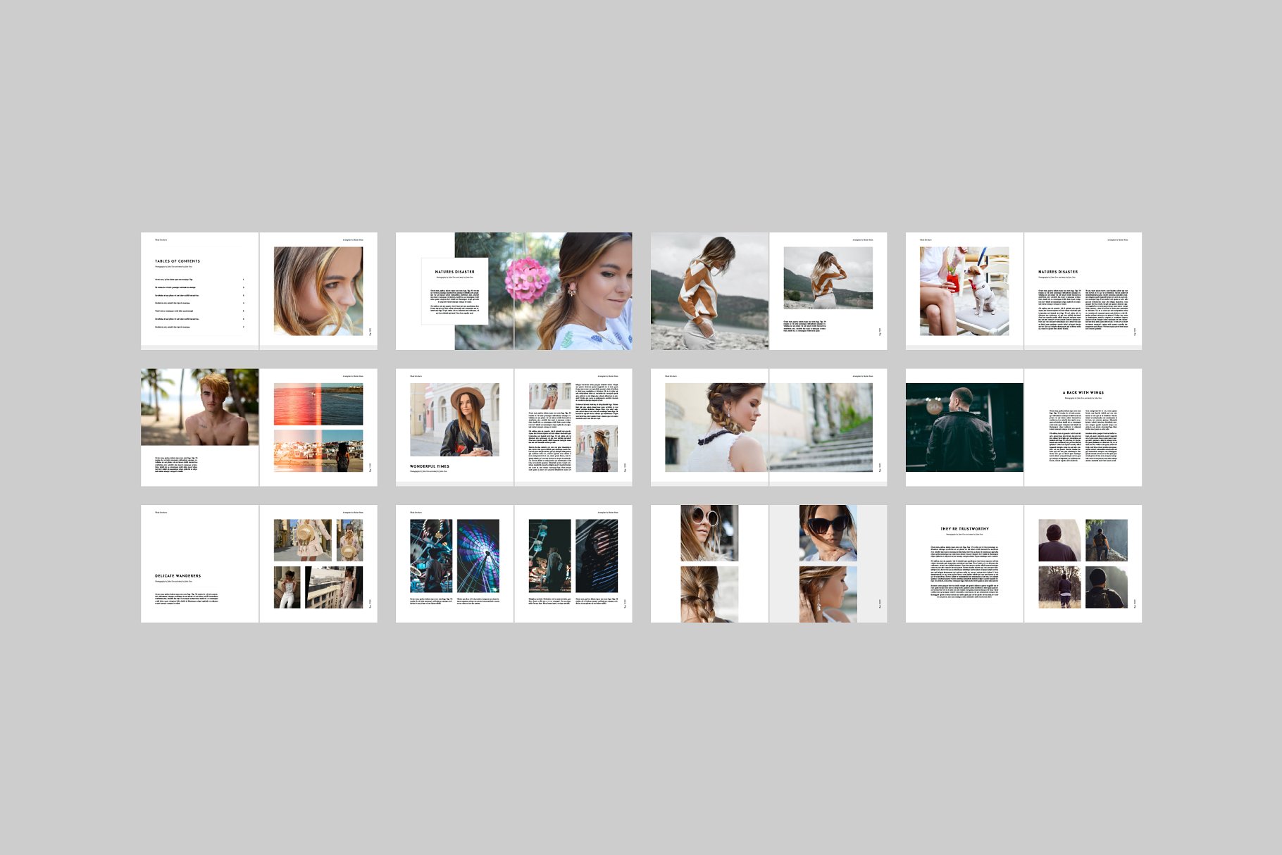 经典实用的多功能方形产品手册模板 Ubud Square Brochure Template插图(8)