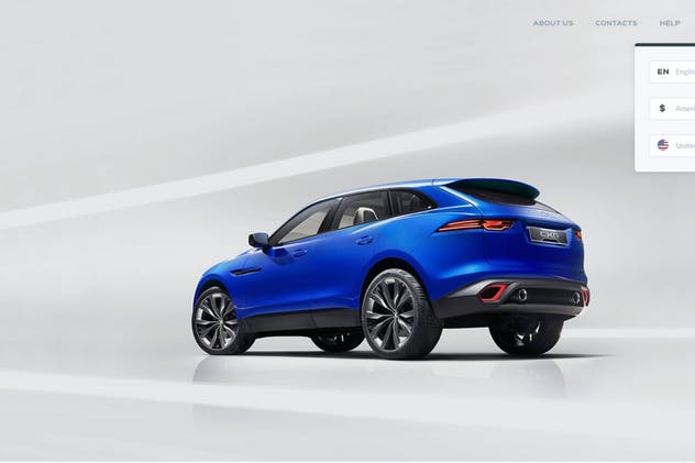 汽车租赁和预订网站设计PSD模板 Rentify – Car Rental & Booking PSD Template插图(14)