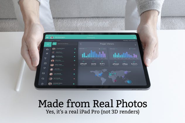 真实场景iPad Pro(第三代)设备样机展示模板 10 iPad Pro (3rd Generation) Mockups插图(1)