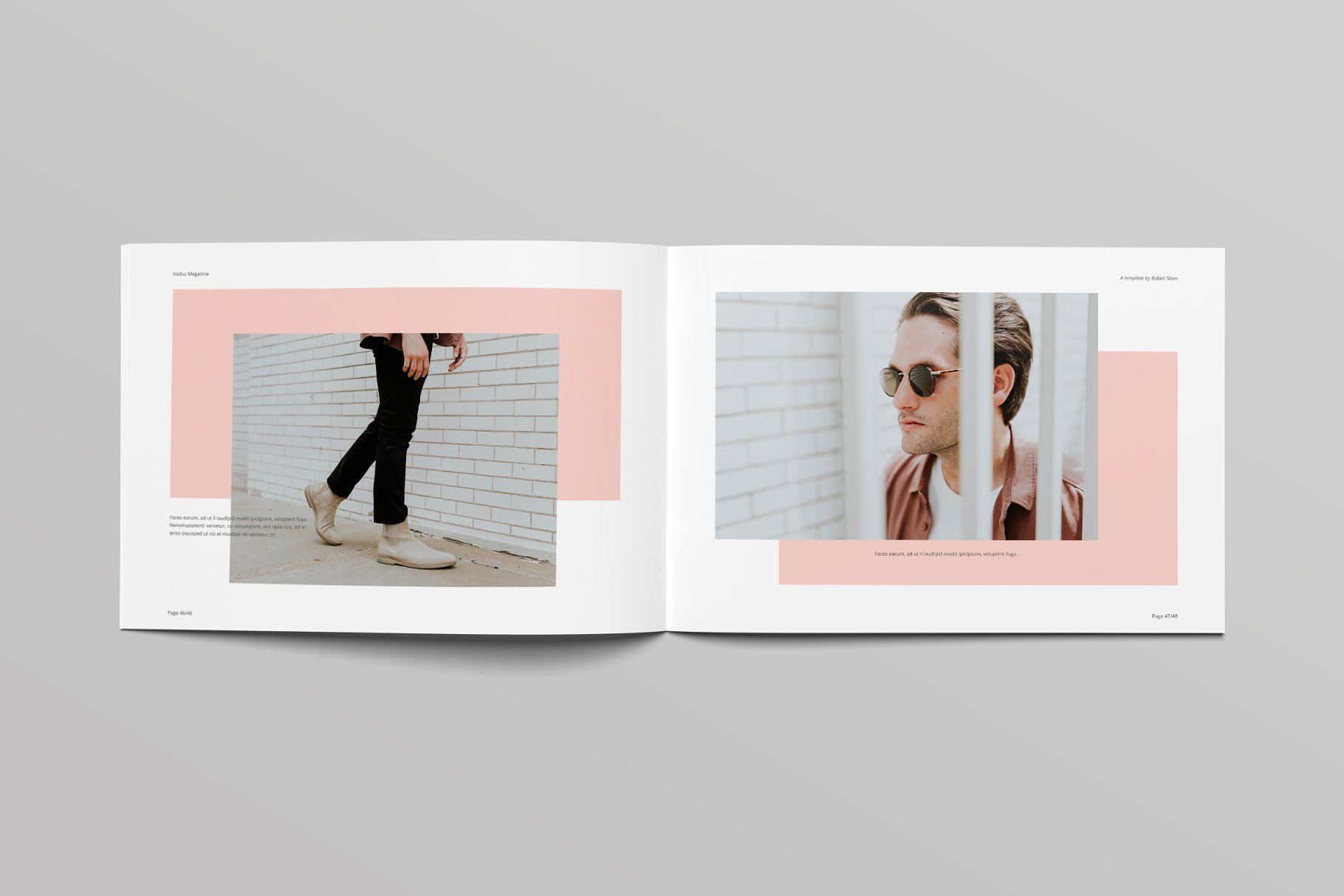 现代摄影艺术杂志模板 Vaduz Magazine Template插图(3)