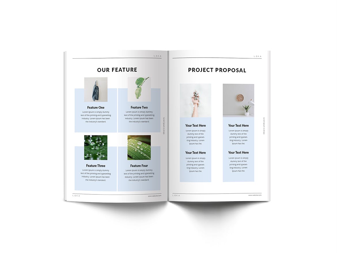 公司/品牌A4宣传册设计模板 Company Branding A4 Brochure Template插图(11)