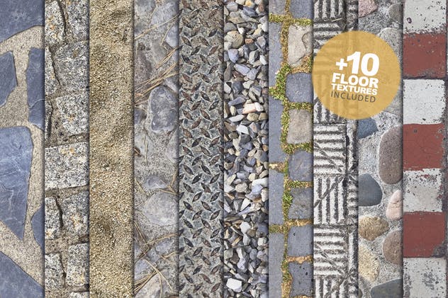 海报&纹理设计预览样机模板 Poster & Textures Mockups插图(5)