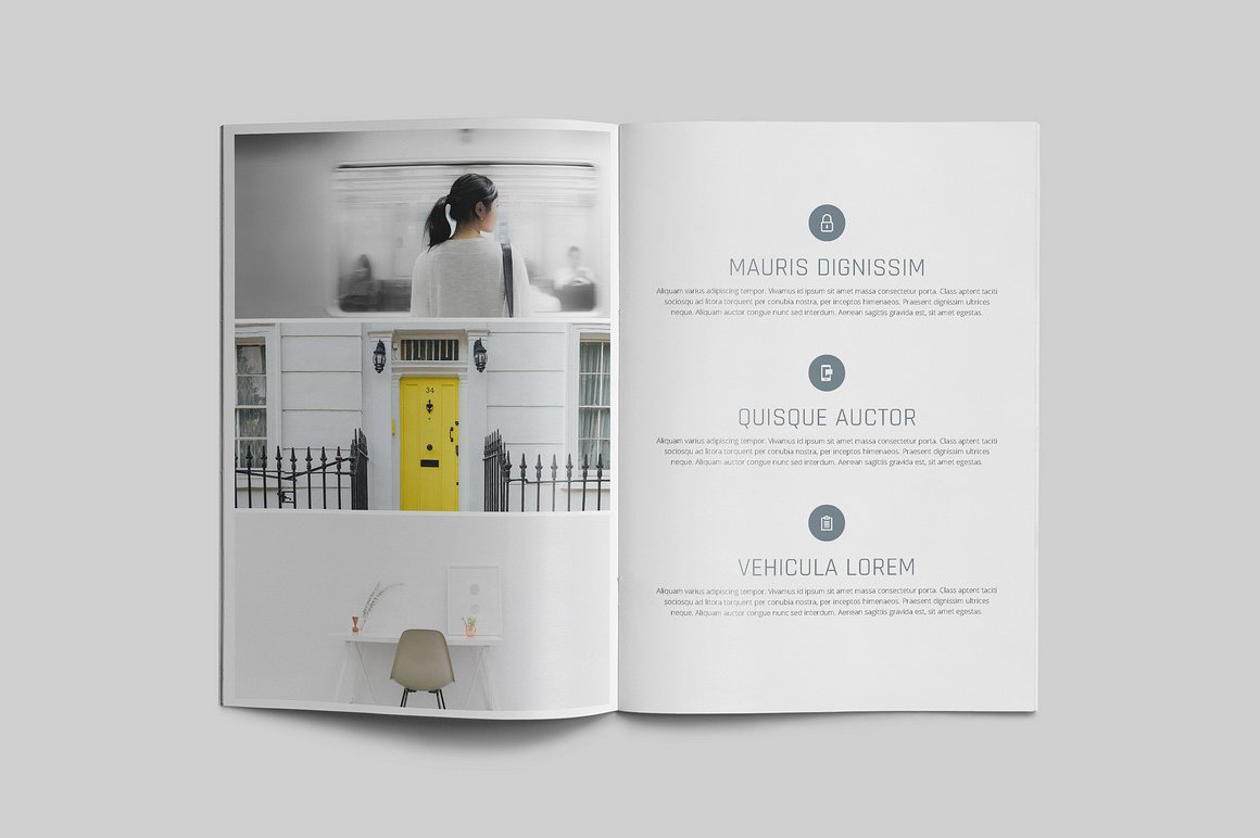 100页漂亮极简的商业化杂志模板下载[indd]插图(4)