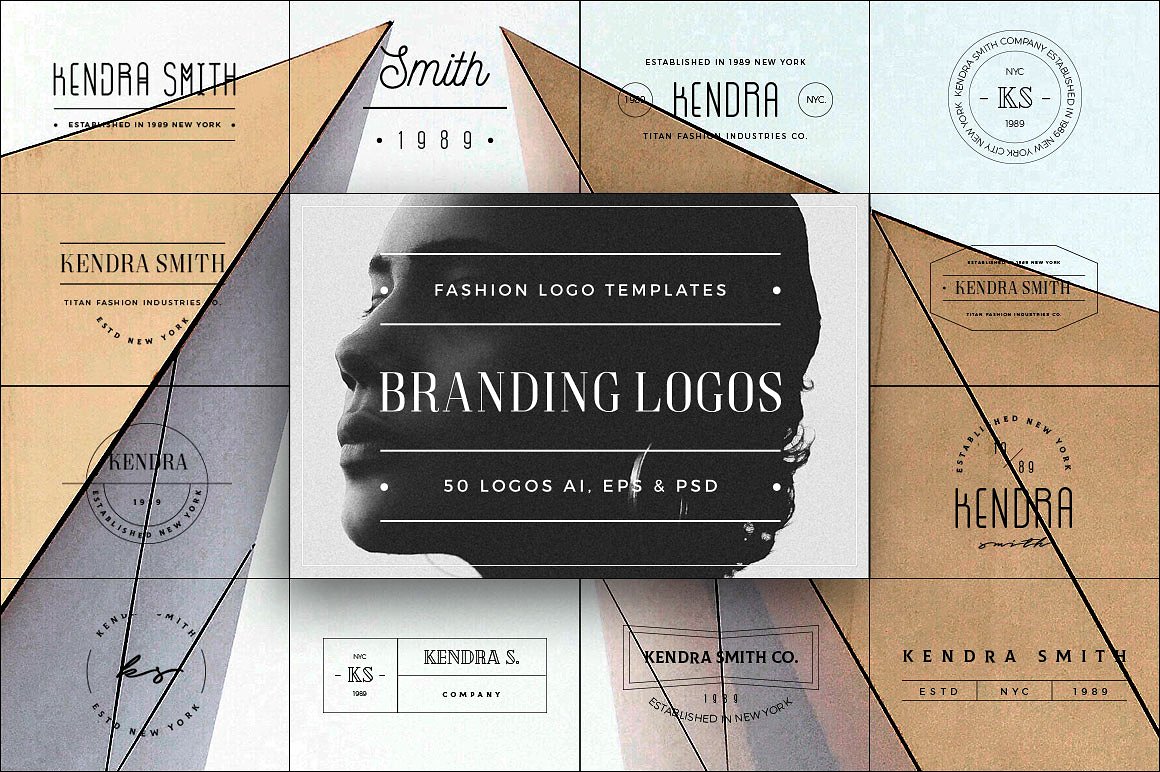 50款时尚行业品牌Logo模板 50 Branding Fashion Minimal Logos插图
