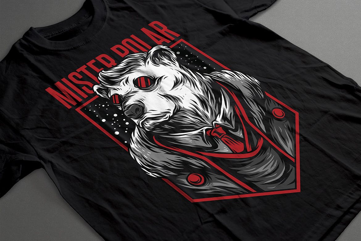 极地先生潮牌T恤印花图案素材库精选设计素材 Mister Polar插图(4)