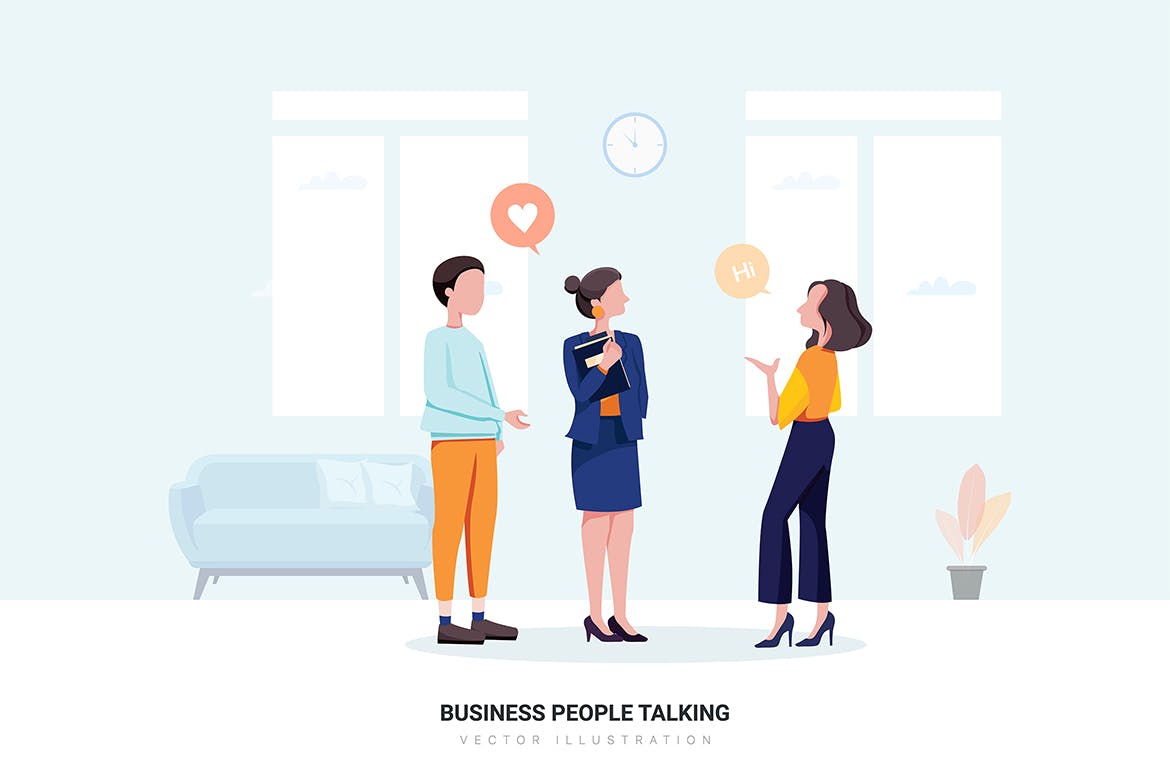 办公文化主题矢量插画素材包 Office Culture Vector Illustration Pack插图(9)