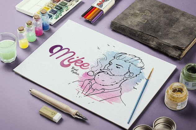 海洋主题水彩矢量插图设计套装 AquaWay — watercolored vector pack插图(7)