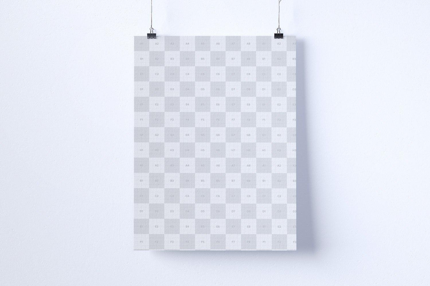 3:4比例艺术作品展示画框样机素材库精选模板 3:4 Portrait hanging poster mockup插图