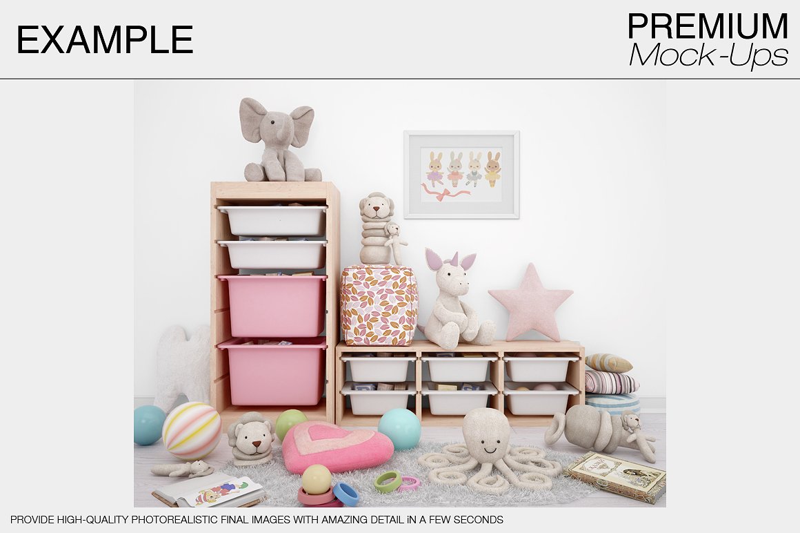 温馨可爱的孩子房间展示模型下载[psd]插图(9)