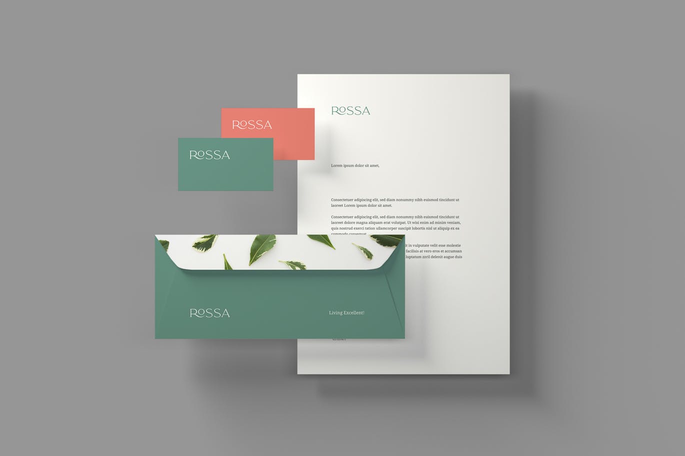 品牌VI体系设计效果图预览样机模板 Branding Stationery Mockups插图(2)